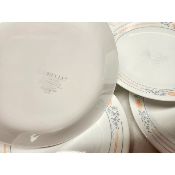 7- Corelle Apricot Grove 6.75" Salad Plates Vintage Dishes - Picture 6 of 8